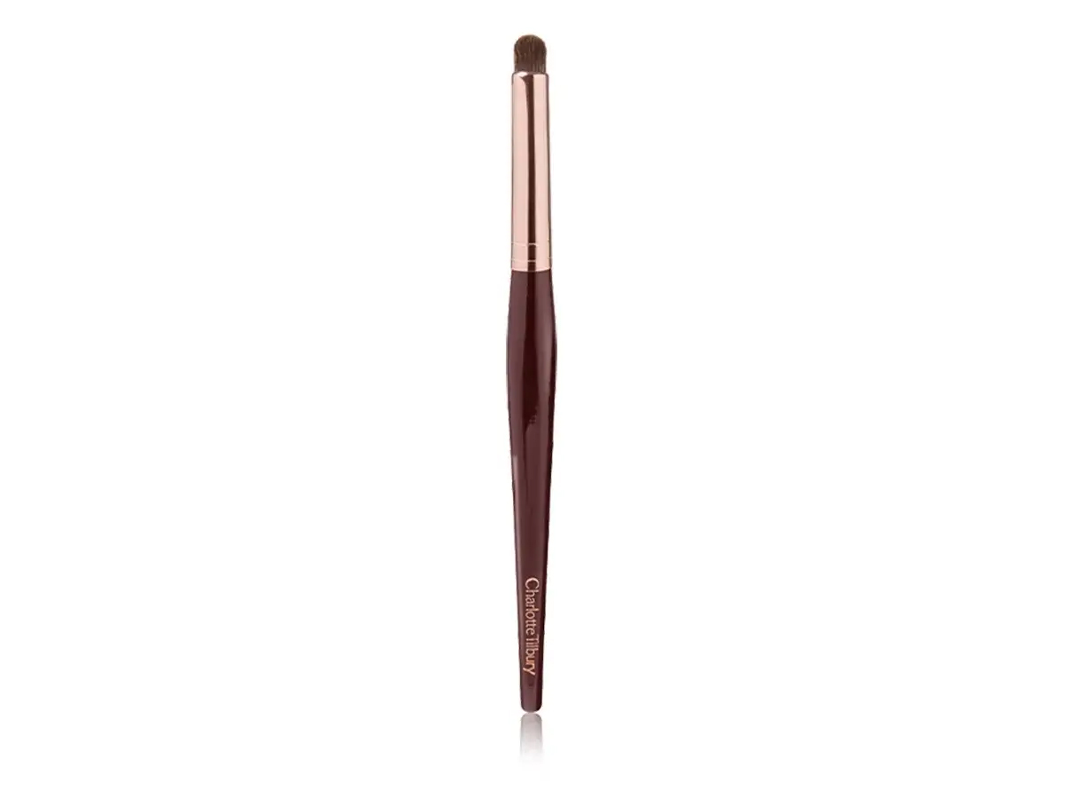 Charlotte's Eye Smudger Brush for packing on cream eyeshadow on the lid and lower lash line