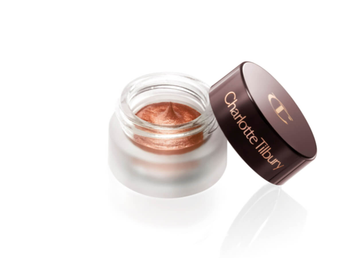 Walk of No Shame Eyes to Mesmerise cream eyeshadow to give mature eyes russet red shimmer