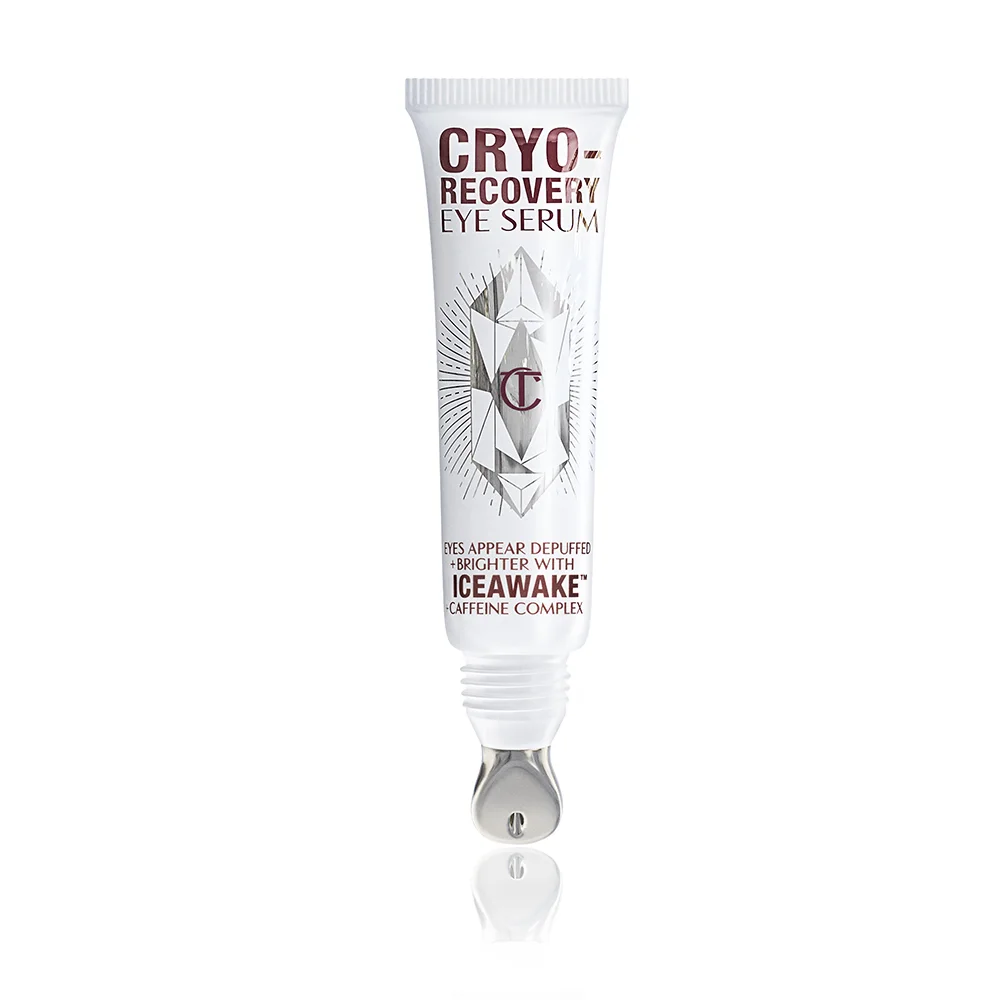 Cryo-Recovery Eye Serum with an expertly moulded cooling metal tip applicator