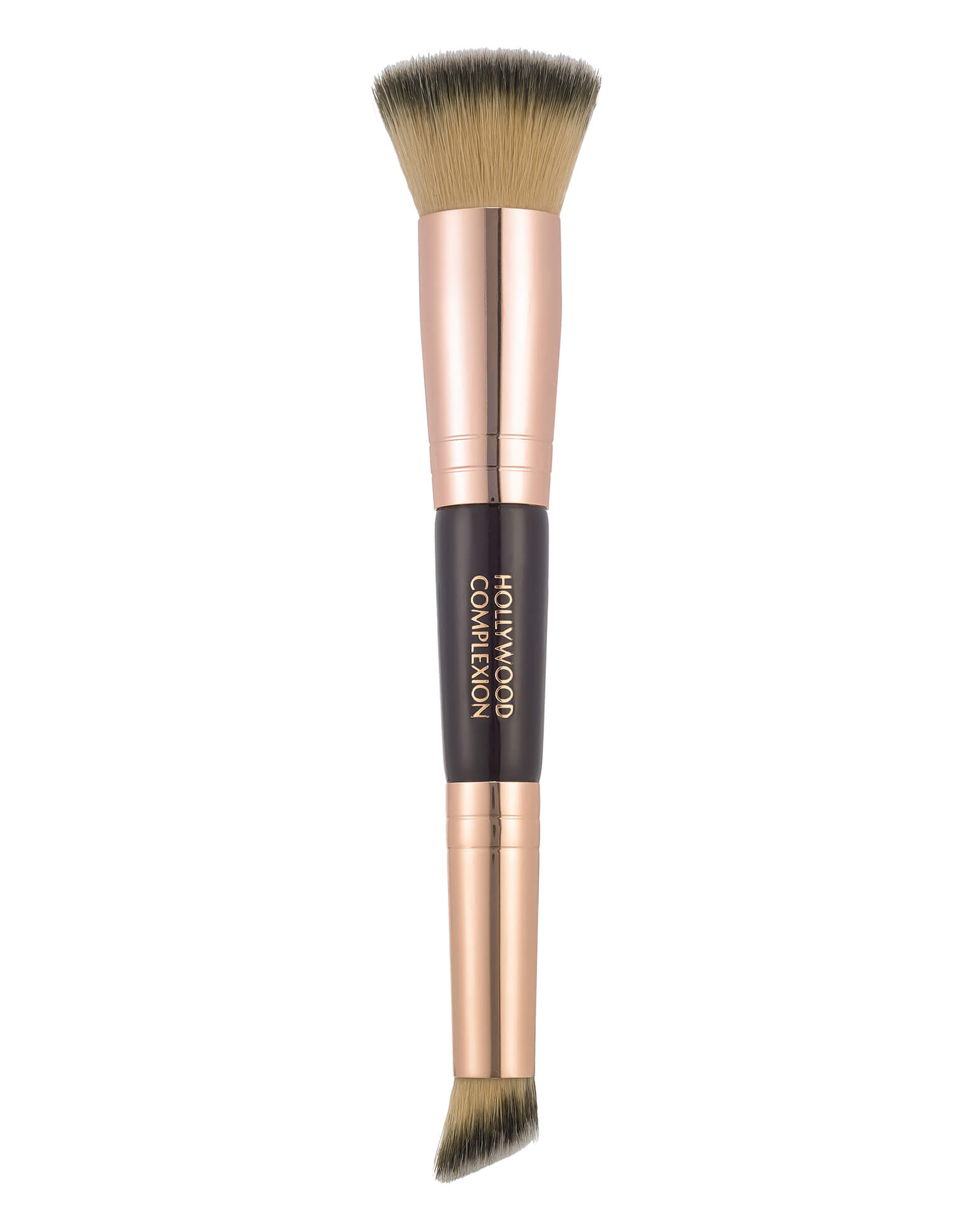 Hollywood Complexion Brush for an even application of full-coverage foundation onto hyperpigmented skin