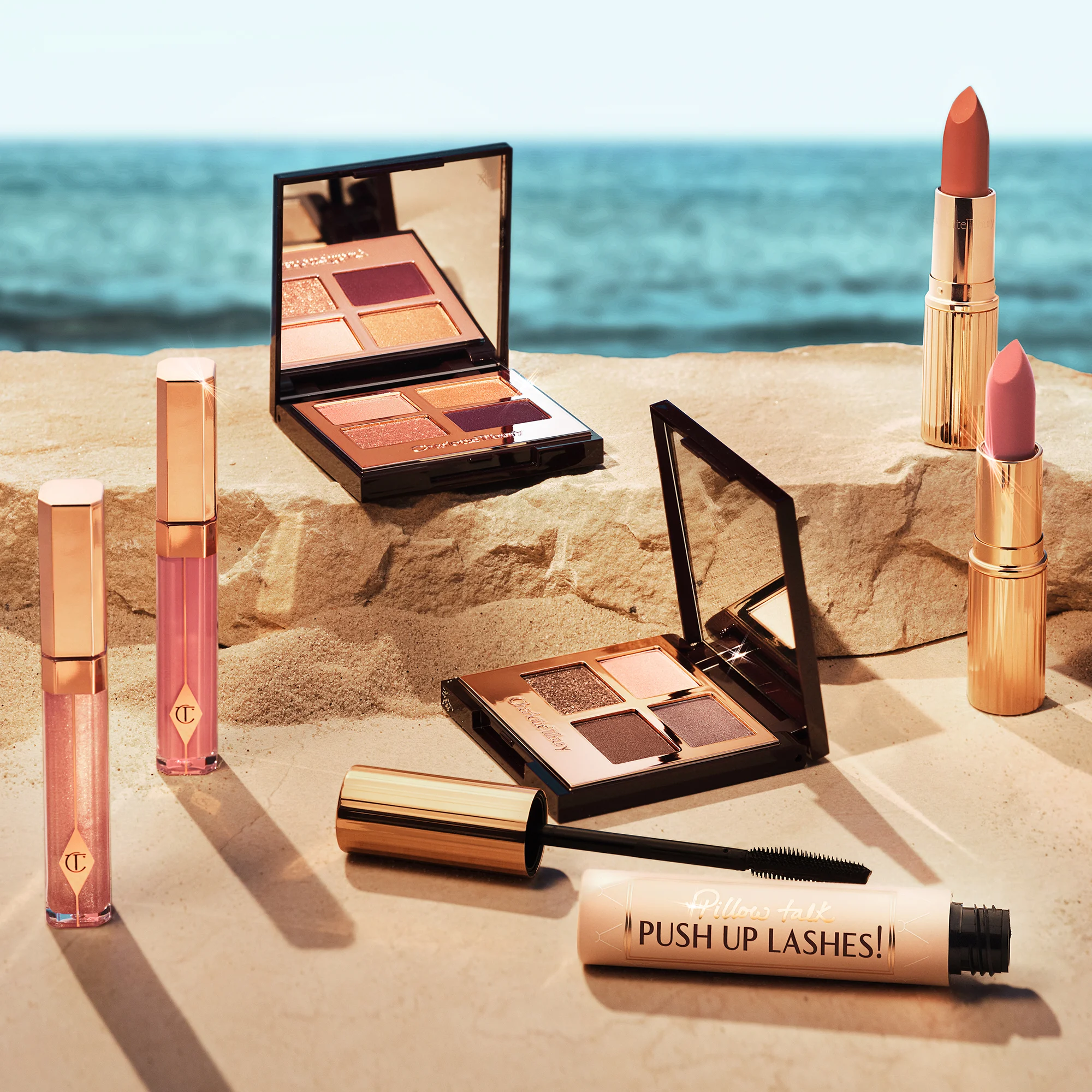 Summer Glow Look Makeup Still Life